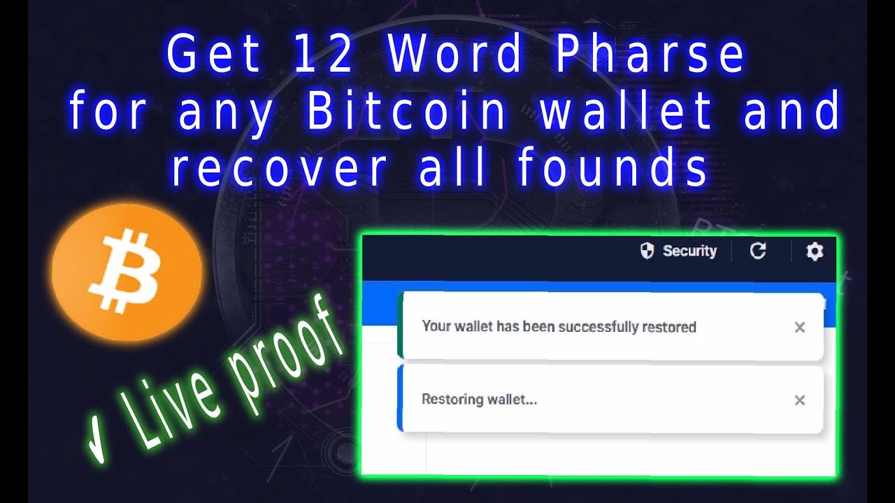 how to recover 12 word phrase blockchain